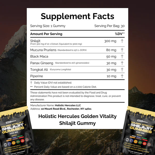 Hercules Shilajit Gummies